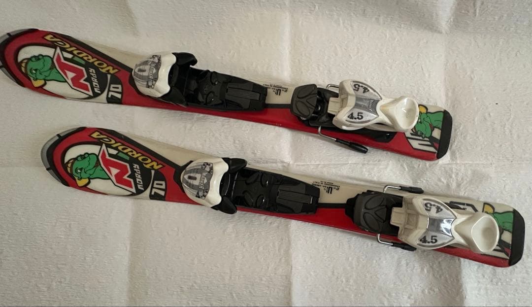 美品Nordica Ninja 97 ㎝スキー、靴セット17.5㎝　ワックス済