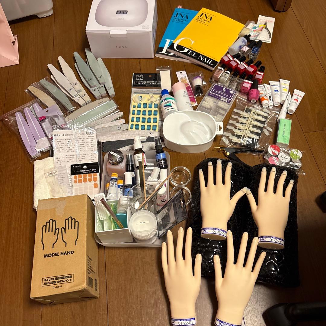 総額約12万円 ネイリスト検定 3級 2級 セット 道具 用品 ネイル　おまけ付