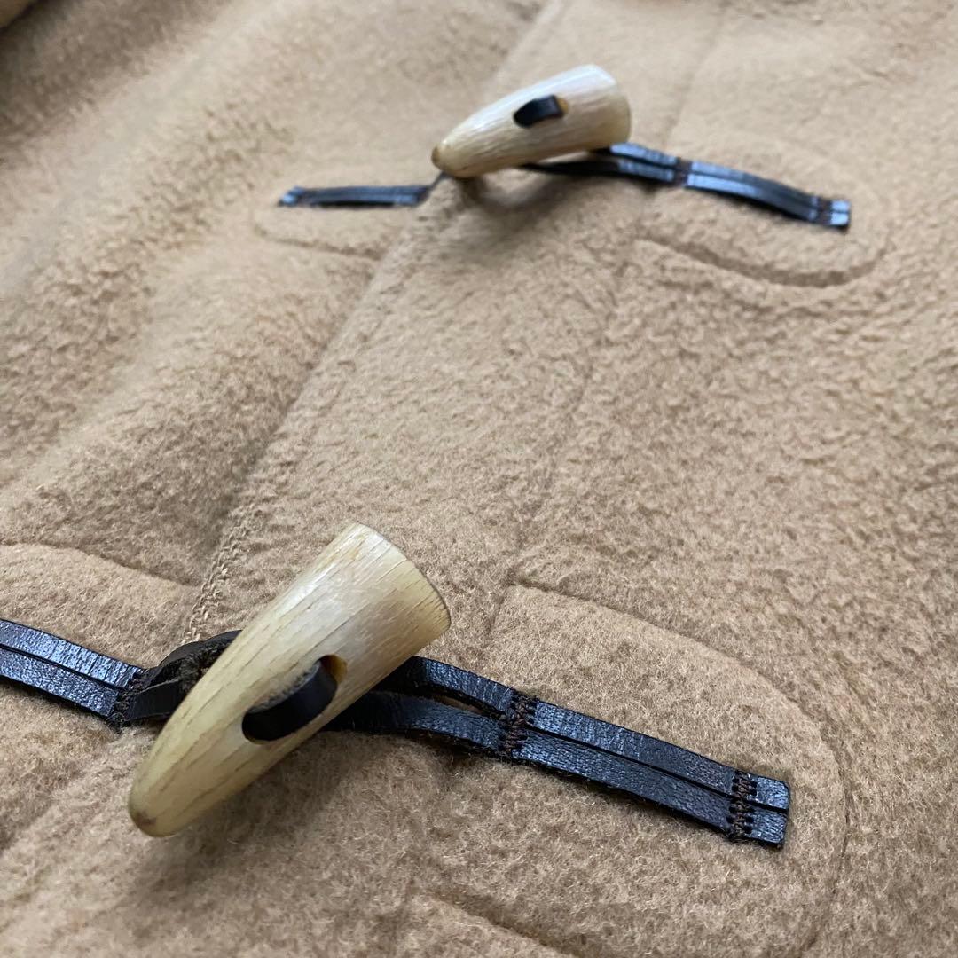 【美品】 バーバリーズ ダッフルコート ノバチェック フーディ キャメル ロング