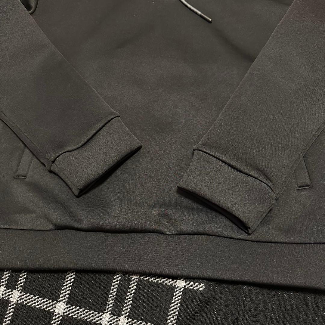 長袖フーディ　ニットスカート　セットアップ　サイズM 秋冬　チェック　パーカー