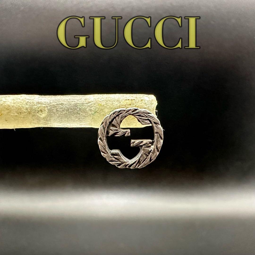 極美品✨　GUCCI　ピアス　アラベスク　ロゴ　刻印　787
