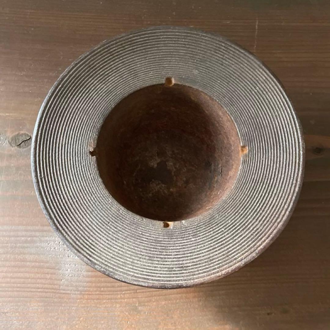 古道具 アンティーク 和同開珎 阿古耶堂 鉄製 灰皿