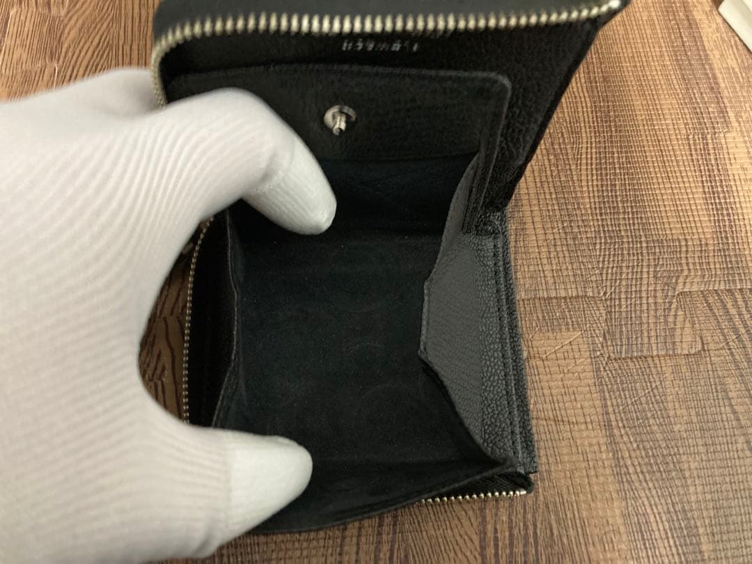 SLOW スロウ 二つ折り財布 ゴート レザー ミニウォレット L字ファスナー