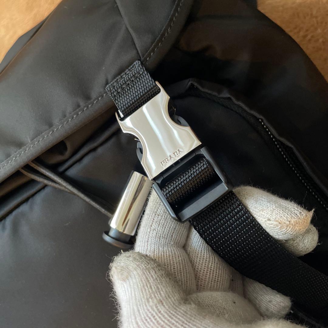 未使用級/RFID認証　プラダ　バックパック　2VZ062 テスートブラック