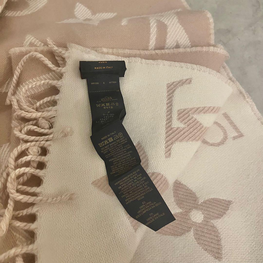 【正規品】ルイヴィトン　マフラー　ベージュローズ