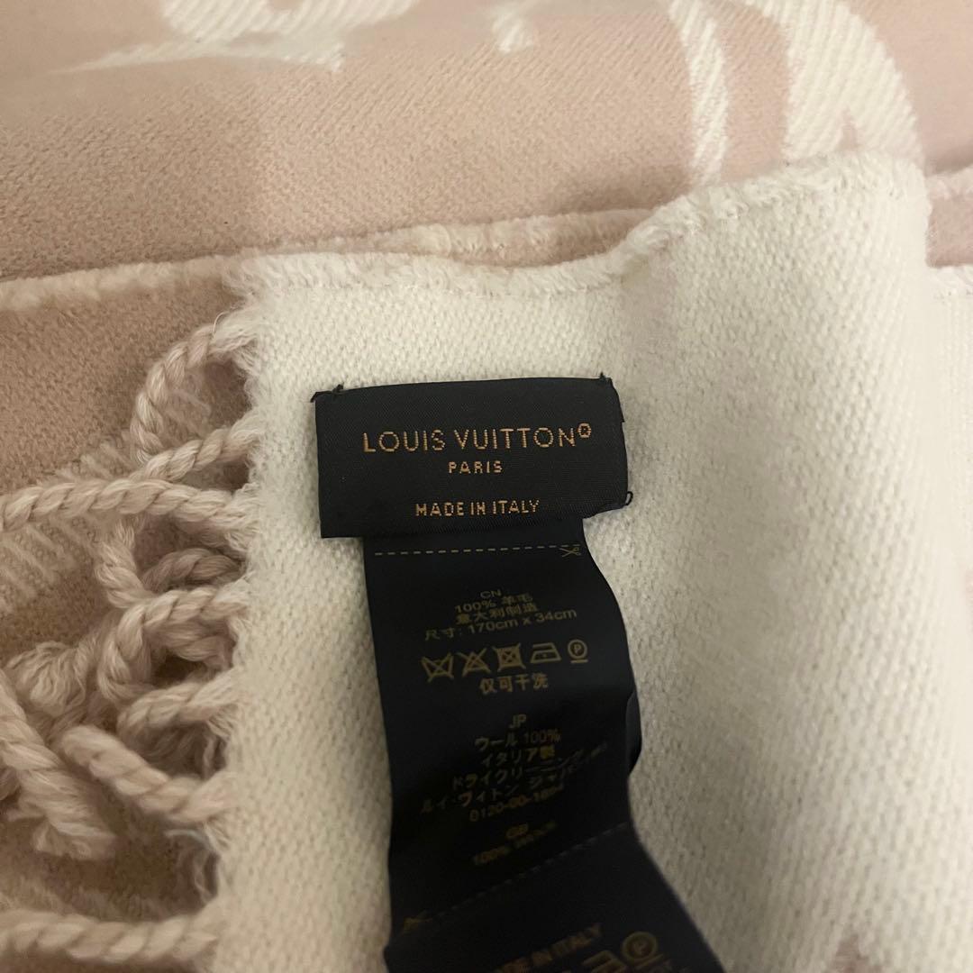 【正規品】ルイヴィトン　マフラー　ベージュローズ