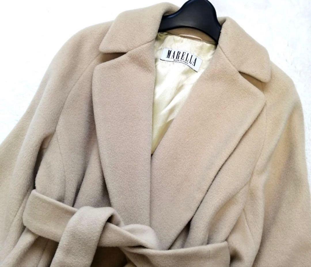 Max Mara●MARELLA ●ガウン型コート、ロング●L〜XL、40サイズ