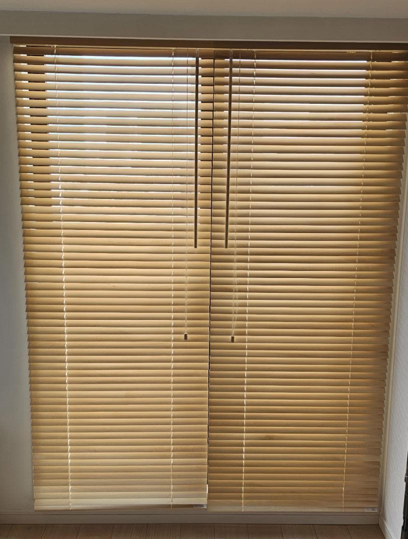 【美品】日本製・天然木 ウッドブラインド モクホーム 2個セット