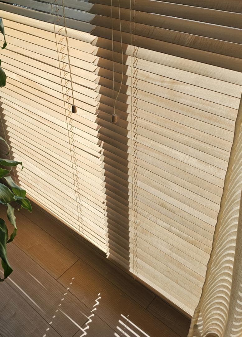 【美品】日本製・天然木 ウッドブラインド モクホーム 2個セット