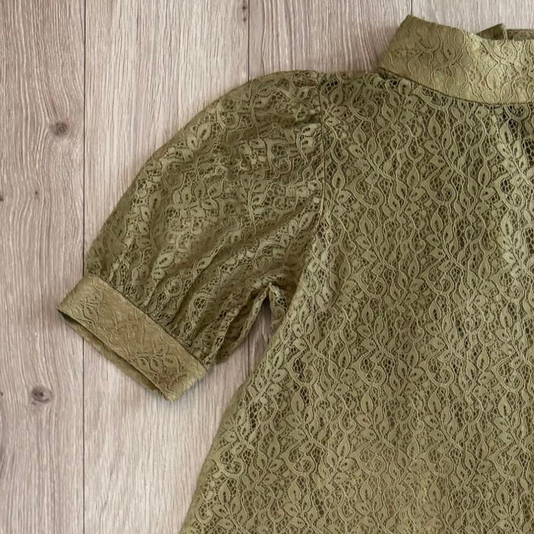 【美品】etoll. エトル 3way レースワンピース ドレス カーキ