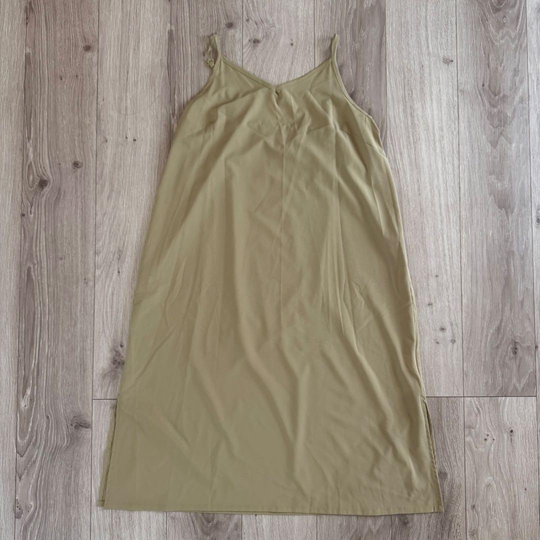 【美品】etoll. エトル 3way レースワンピース ドレス カーキ
