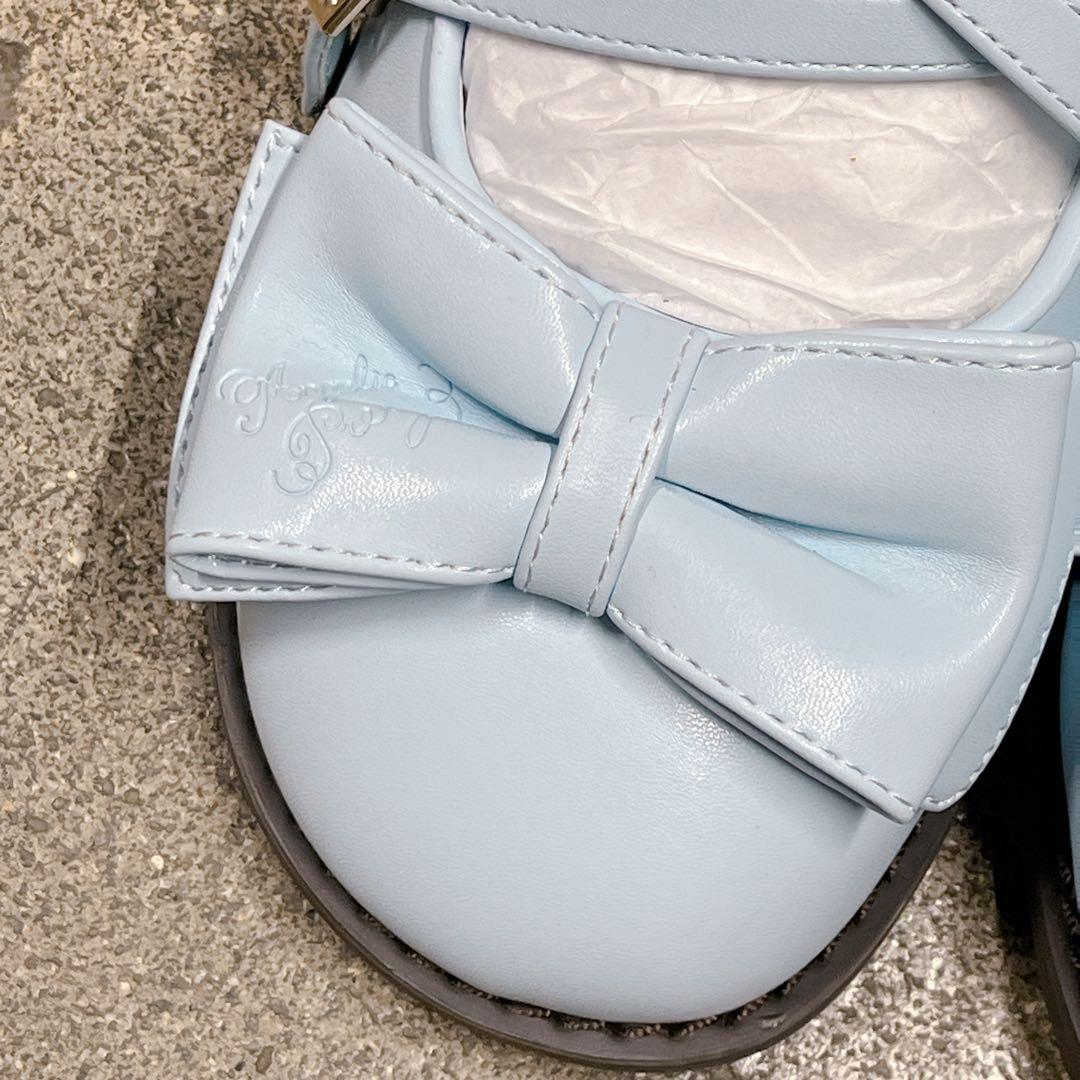 【新品未使用品】Tea Party Shoes♡サックス♡Lサイズ