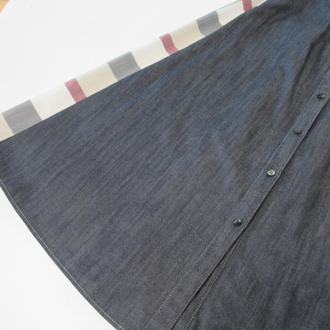 ブルーレーベルクレストブリッジ新品ネイビー デニムドレス / ワンピース 38