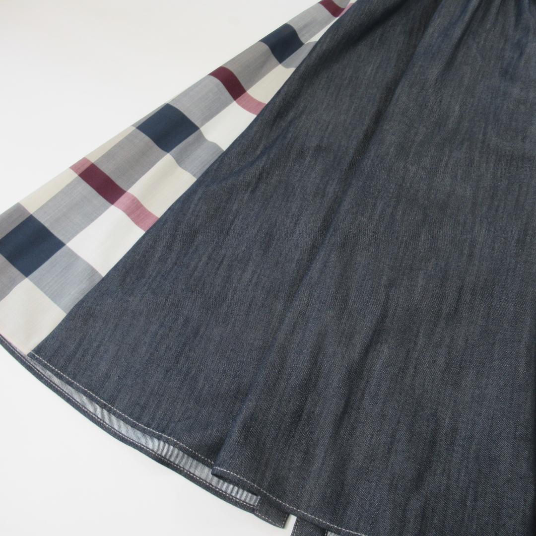 ブルーレーベルクレストブリッジ新品ネイビー デニムドレス / ワンピース 38