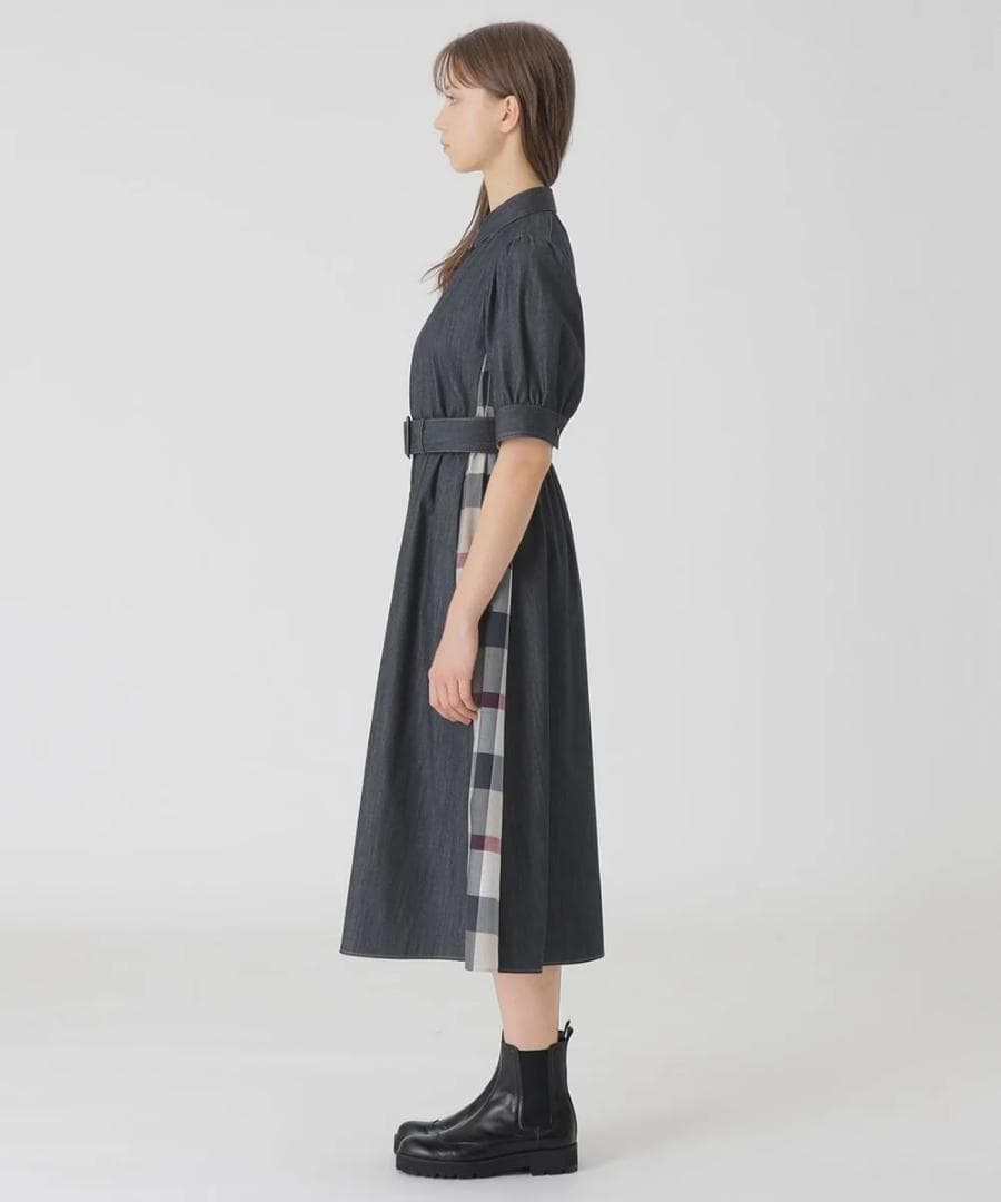 ブルーレーベルクレストブリッジ新品ネイビー デニムドレス / ワンピース 38