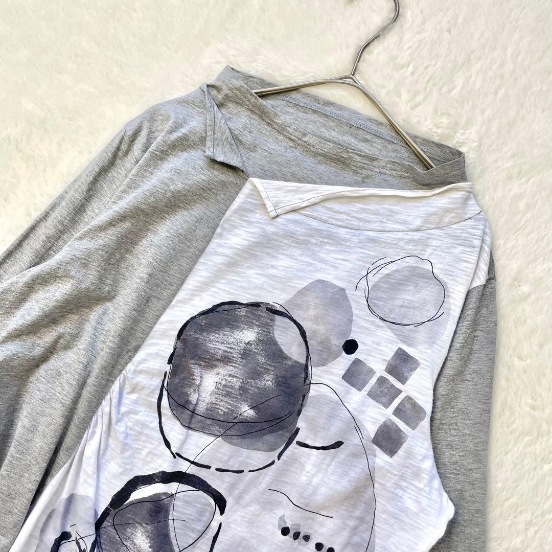 慈雨 Aラインカットソー 水彩画