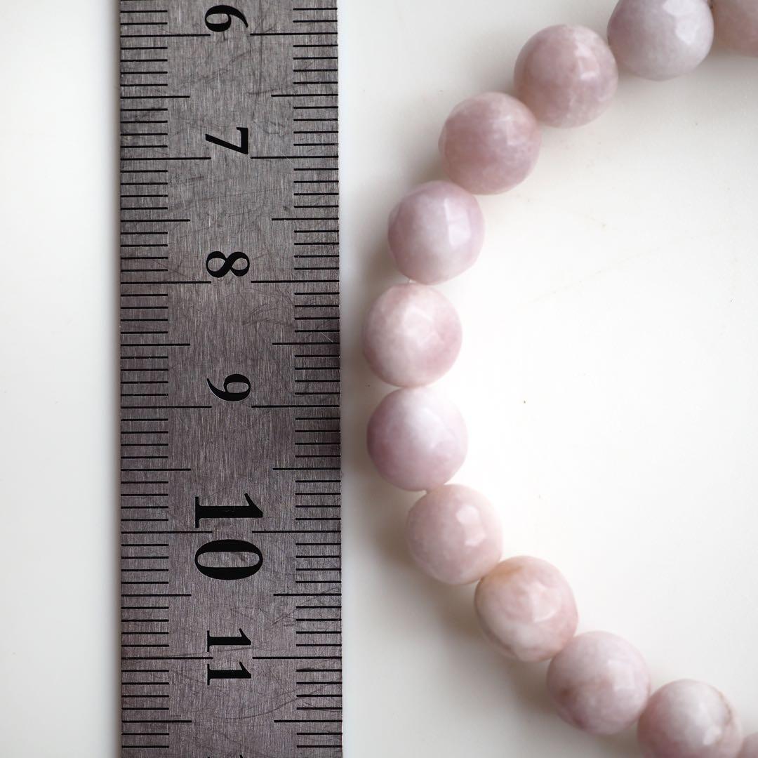 【blue.ks】ルビー翡翠のゴムブレスレット