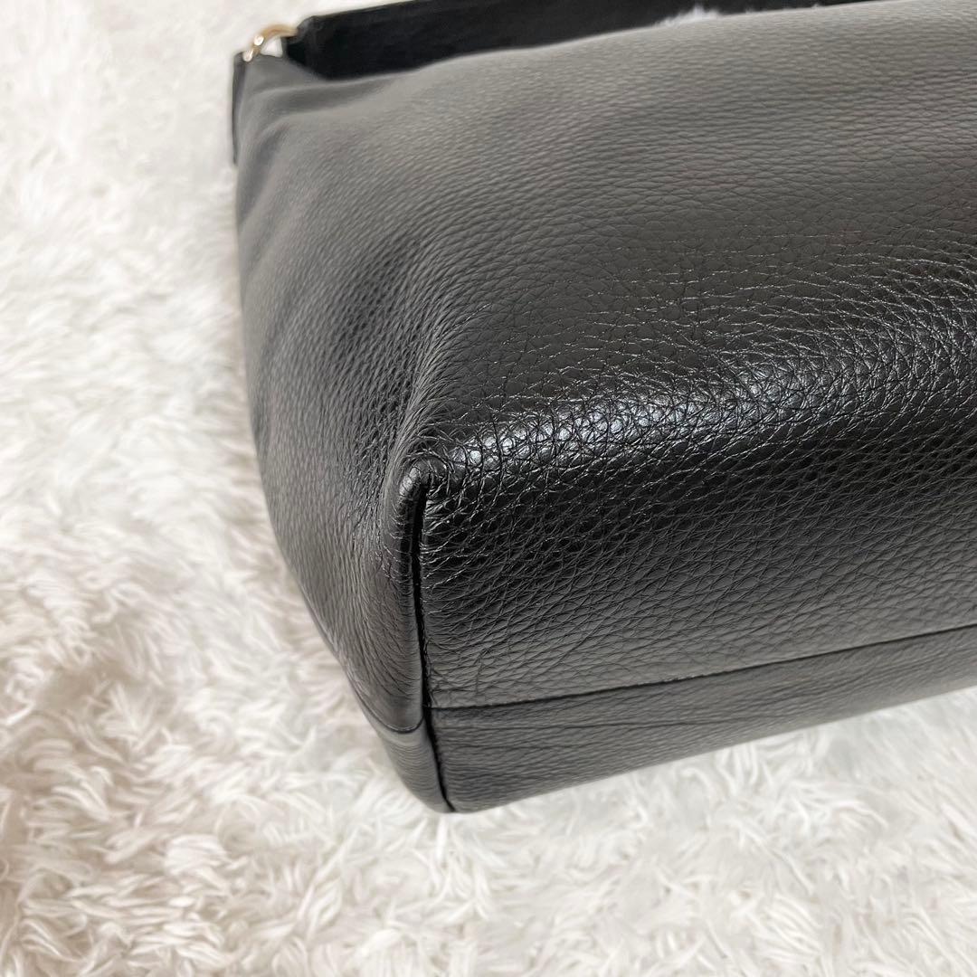 極美品☆コーチ 2way ワンショルダーバッグ F36628 ブラック レザー