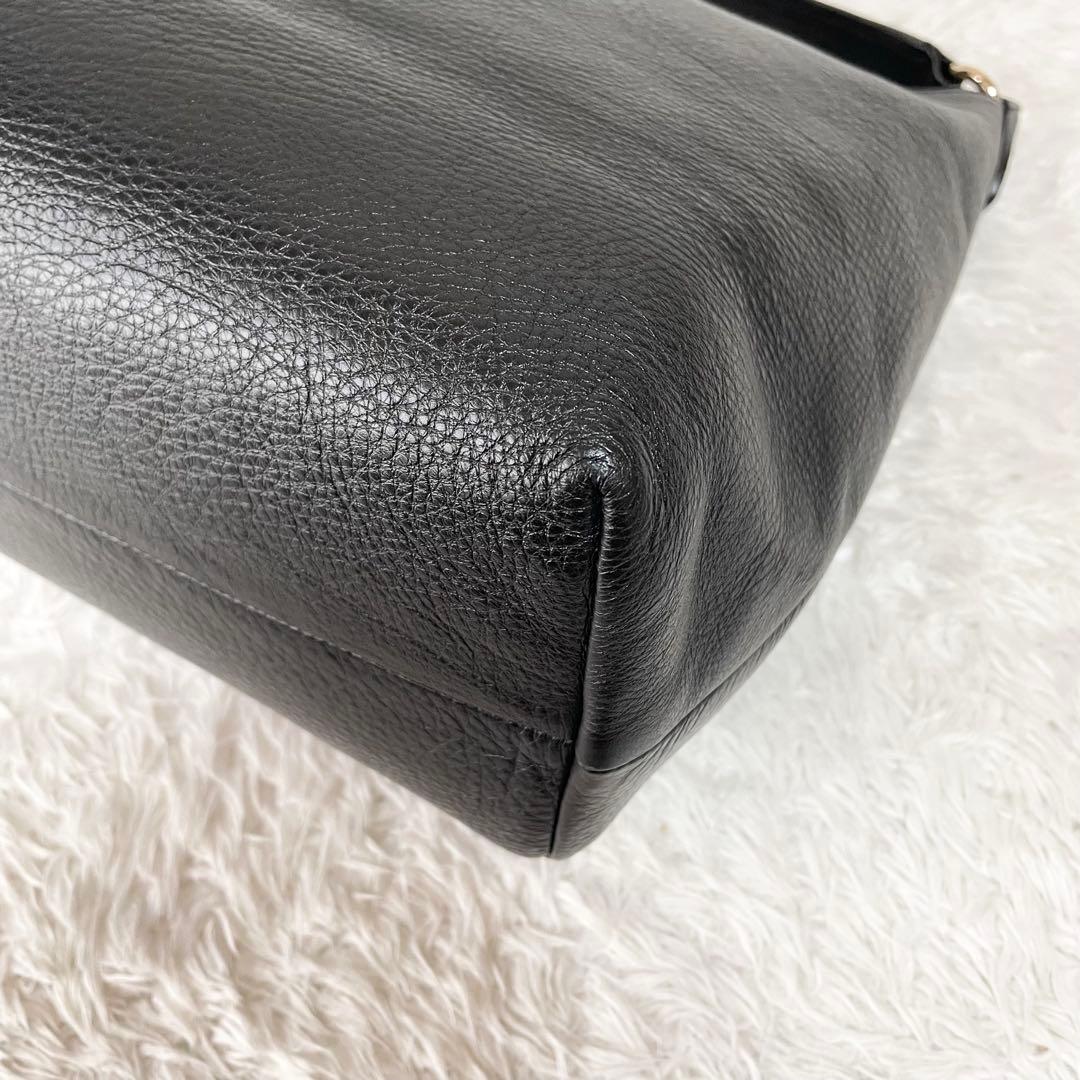 極美品☆コーチ 2way ワンショルダーバッグ F36628 ブラック レザー