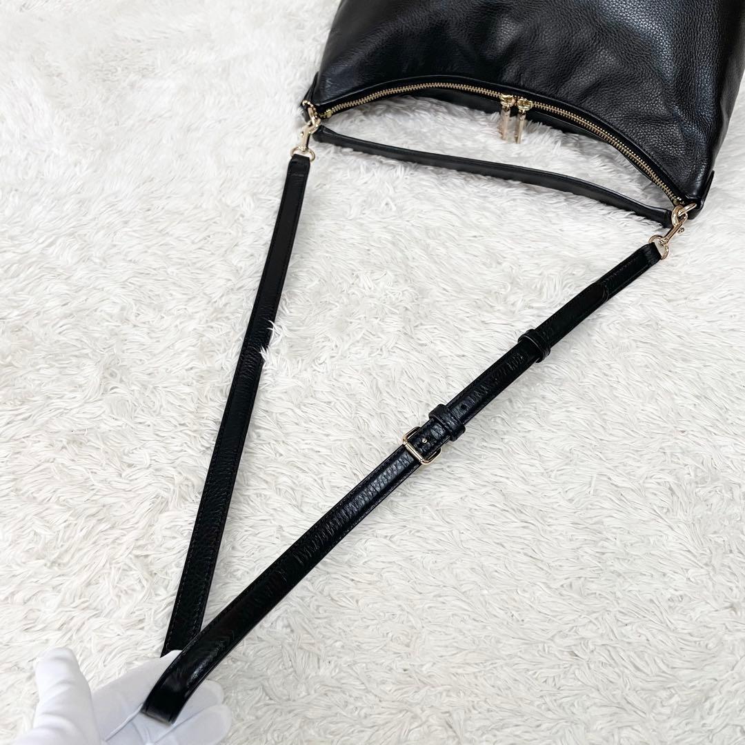 極美品☆コーチ 2way ワンショルダーバッグ F36628 ブラック レザー