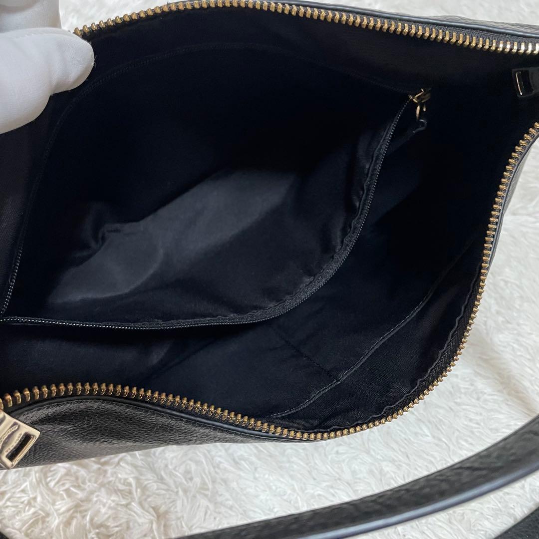 極美品☆コーチ 2way ワンショルダーバッグ F36628 ブラック レザー