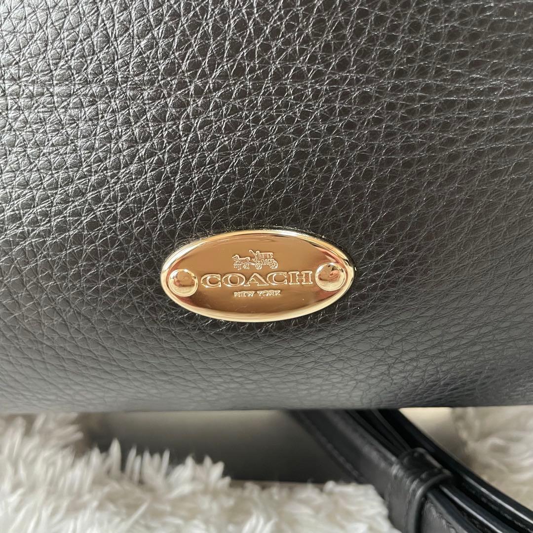 極美品☆コーチ 2way ワンショルダーバッグ F36628 ブラック レザー