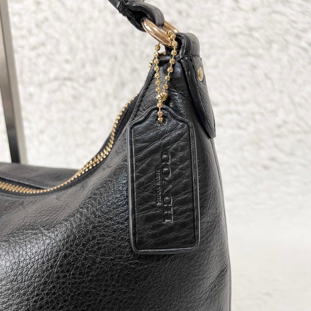 極美品☆コーチ 2way ワンショルダーバッグ F36628 ブラック レザー