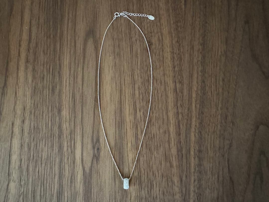 4°C K18WG ダイヤモンドパヴェネックレス