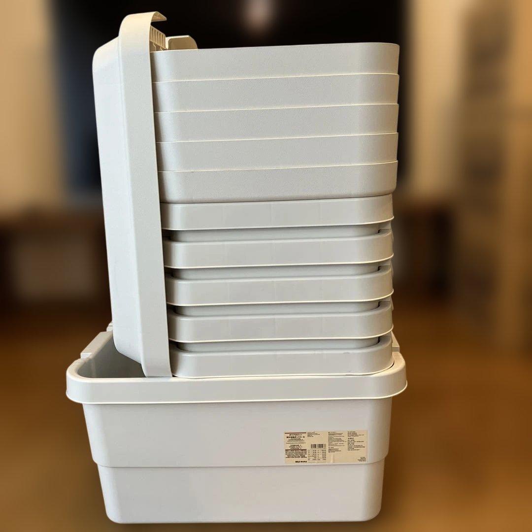 無印良品 頑丈収納ボックス 大1個➕小5個セット