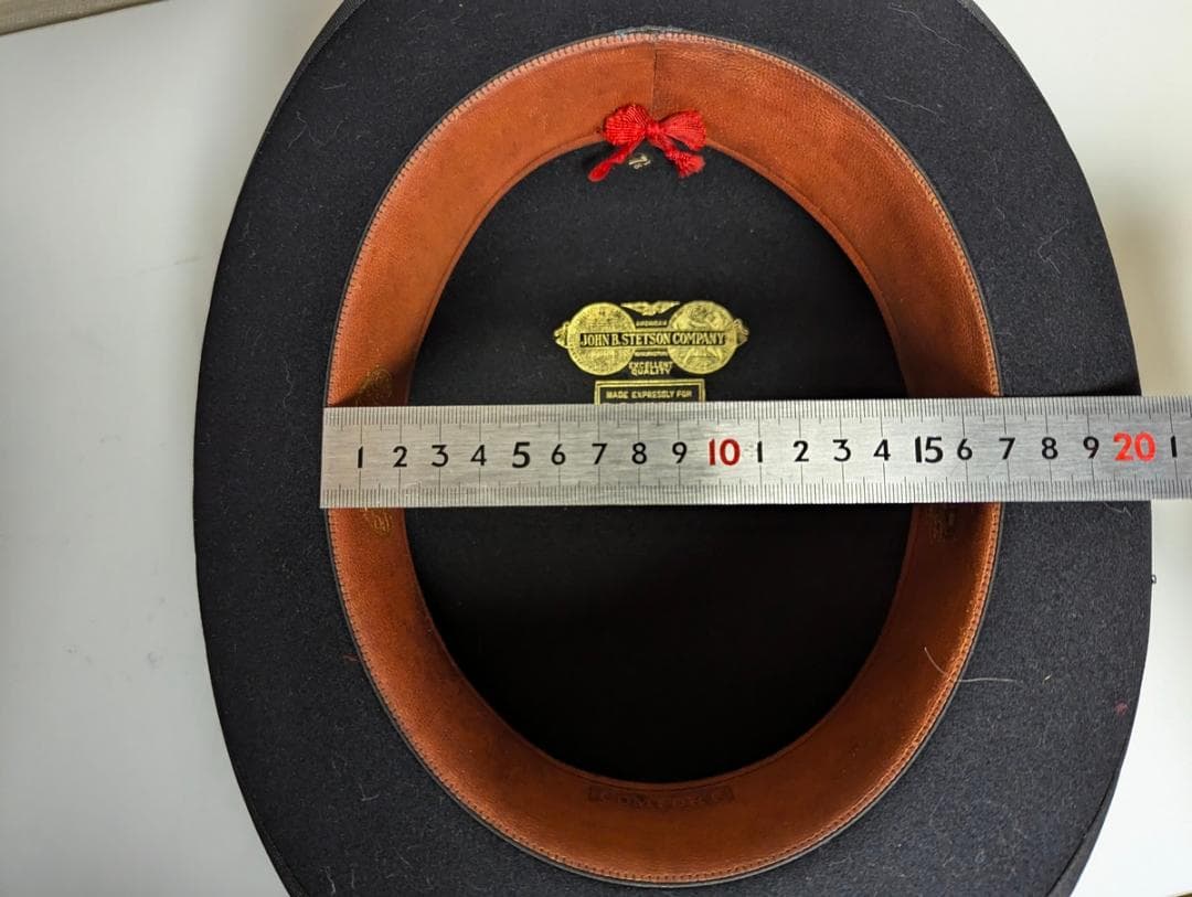 59cm Stetson 20sヴィンテージ ボーラーハット Lサイズ