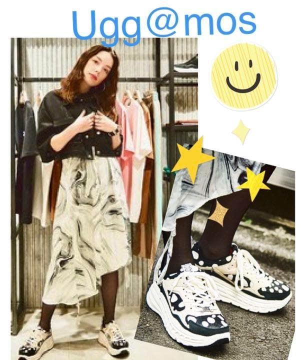 激レア✨③裏ダル✨25厚手～25.5靴下✨UGG✨ダルメシアン✨ロゴ骨型金具なし