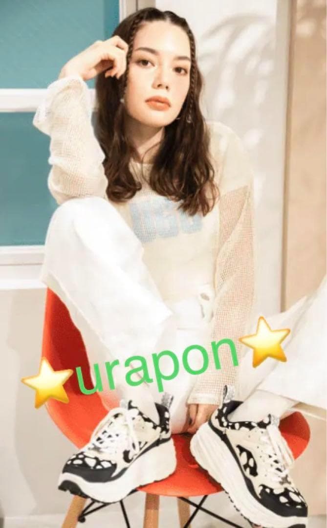 激レア✨③裏ダル✨25厚手～25.5靴下✨UGG✨ダルメシアン✨ロゴ骨型金具なし