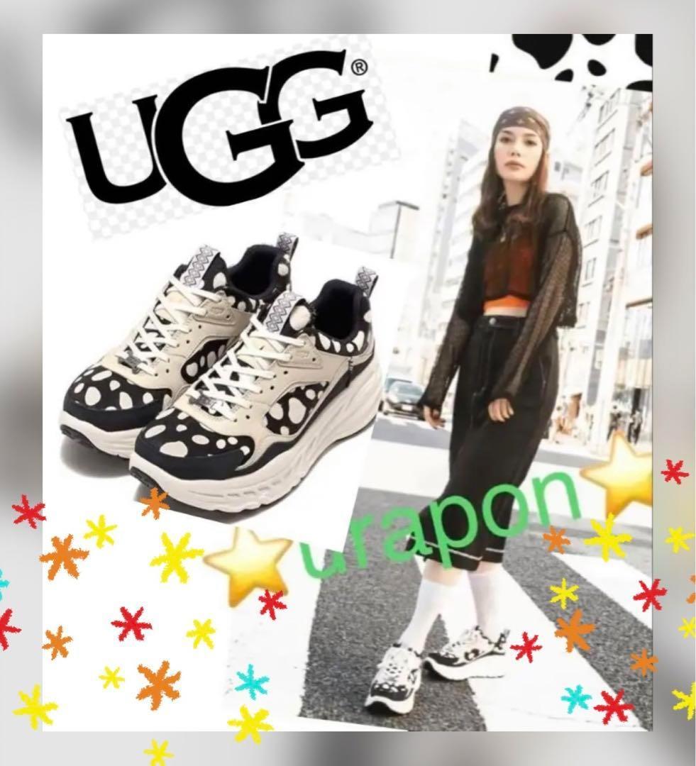 激レア✨③裏ダル✨25厚手～25.5靴下✨UGG✨ダルメシアン✨ロゴ骨型金具なし