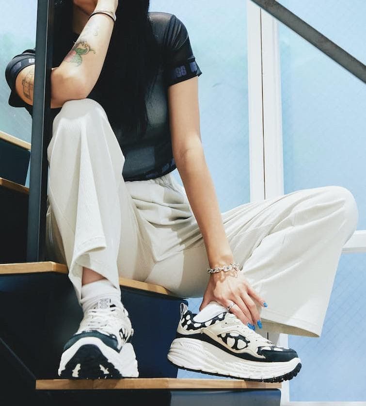 激レア✨③裏ダル✨25厚手～25.5靴下✨UGG✨ダルメシアン✨ロゴ骨型金具なし