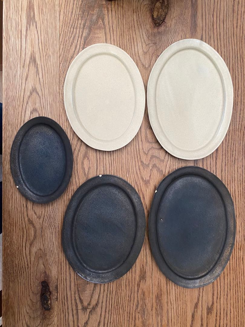 石川隆児　オーバルプレート 4枚セット