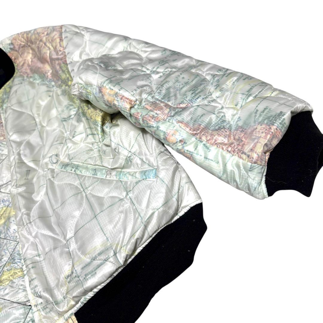 SEVESKIG MA-1 ボンバージャケット　リバーシブル　キルティング　総柄