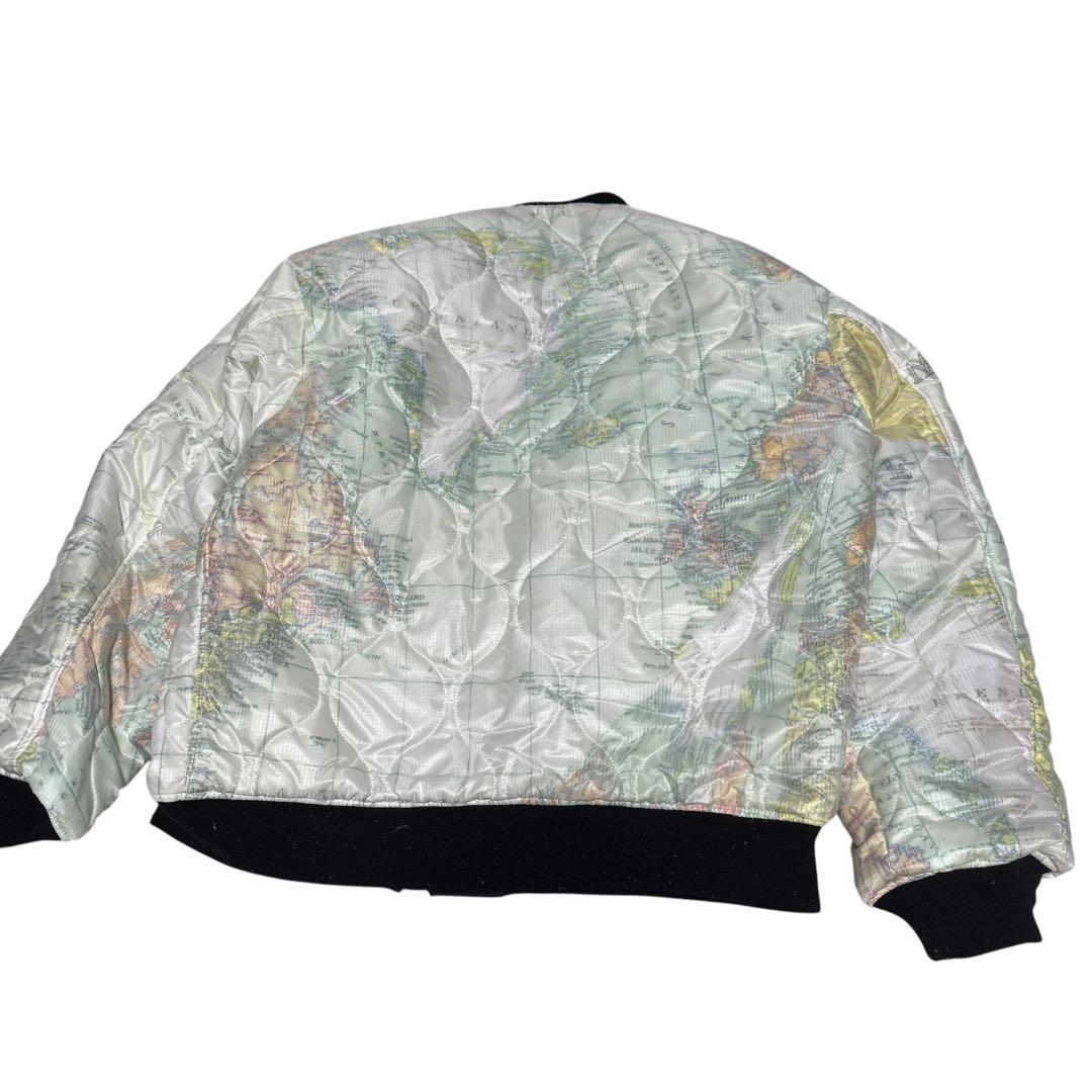 SEVESKIG MA-1 ボンバージャケット　リバーシブル　キルティング　総柄