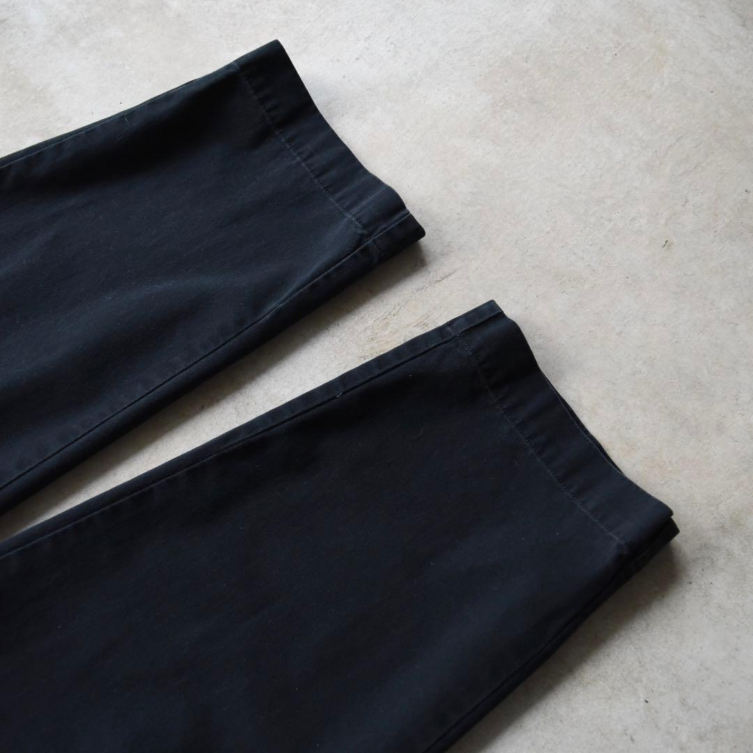 90s ラルフローレン ポロチノ 黒ブラック USA シンガポール W33L30