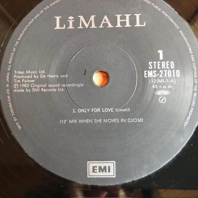 リマール オンリーフォーラヴ 12inch 国内盤 80s d763y81