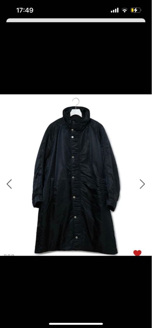 ARMY upper hights サイズ1 ネイビー ロングコート