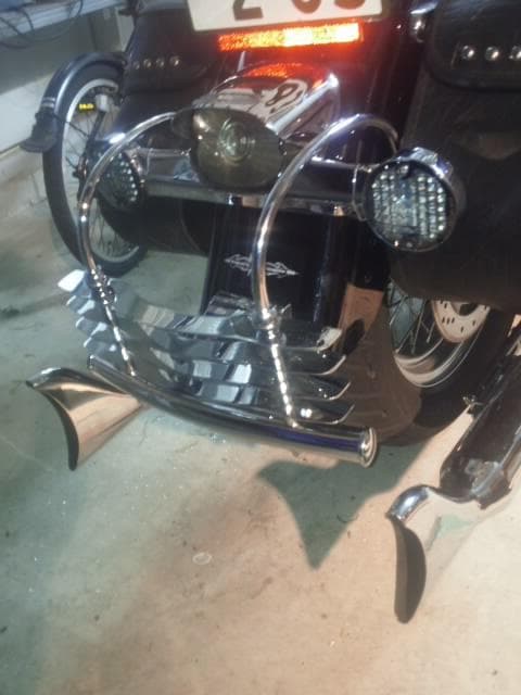 50-1041 クロームリアフェンダーバンパーチーズカッタータイプ