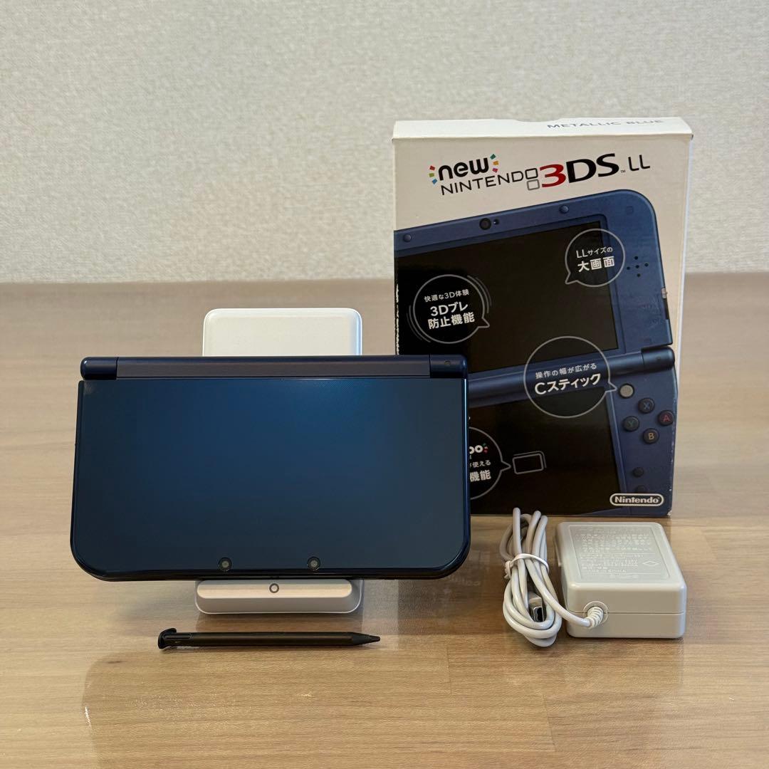 7-184 Newニンテンドー3DS LL メタリックブルー 箱付き