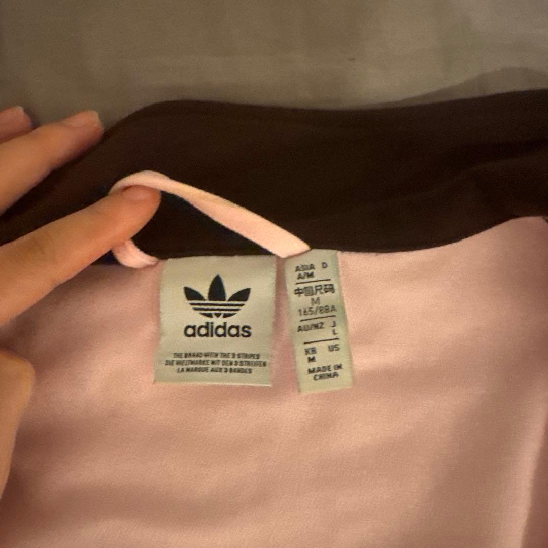 adidas ピンク トラックジャケット
