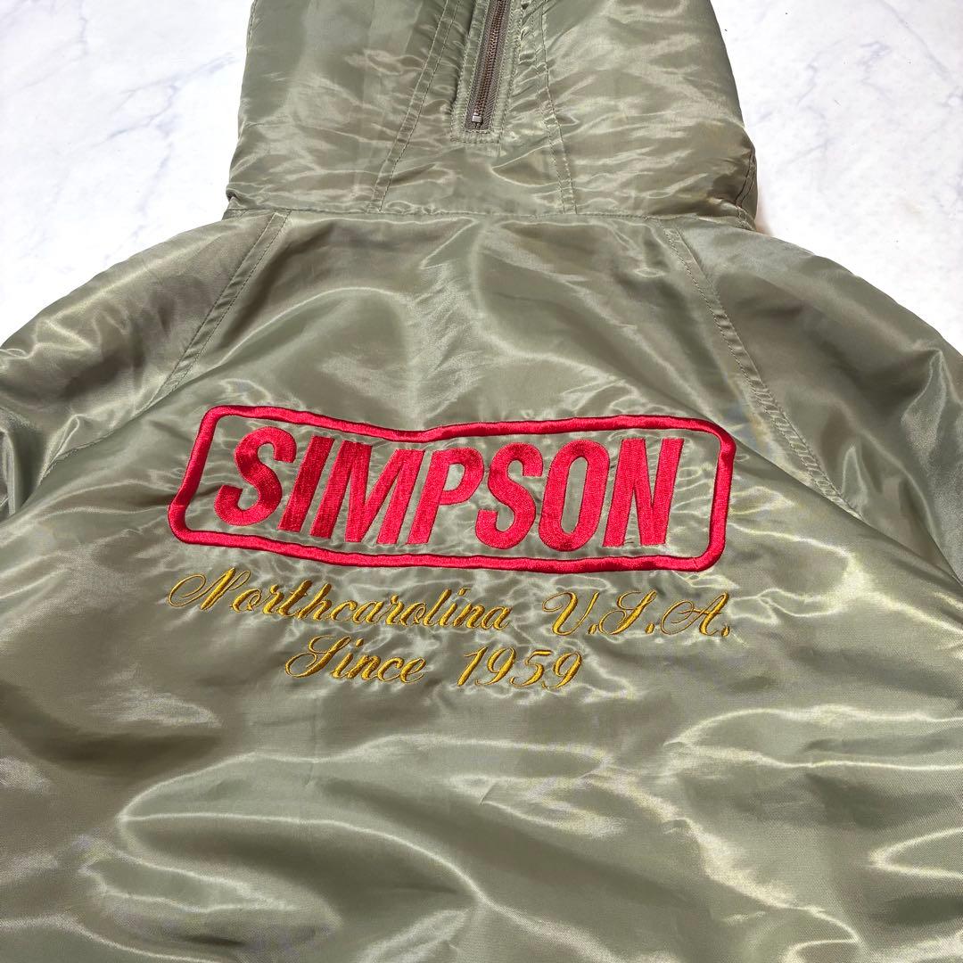 激レア✨SIMPSON N-2B フライトジャケット MA-1 ワッペン カーキ