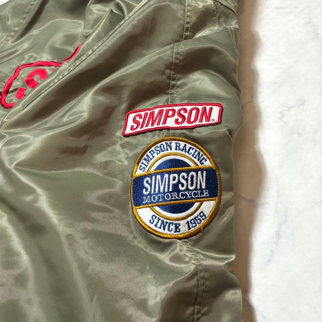 激レア✨SIMPSON N-2B フライトジャケット MA-1 ワッペン カーキ