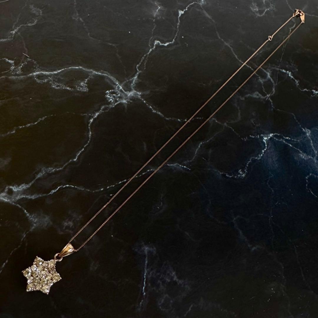 1ct♡天然ダイヤモンド ネックレス K18ダイヤ ペンダント 2.47g