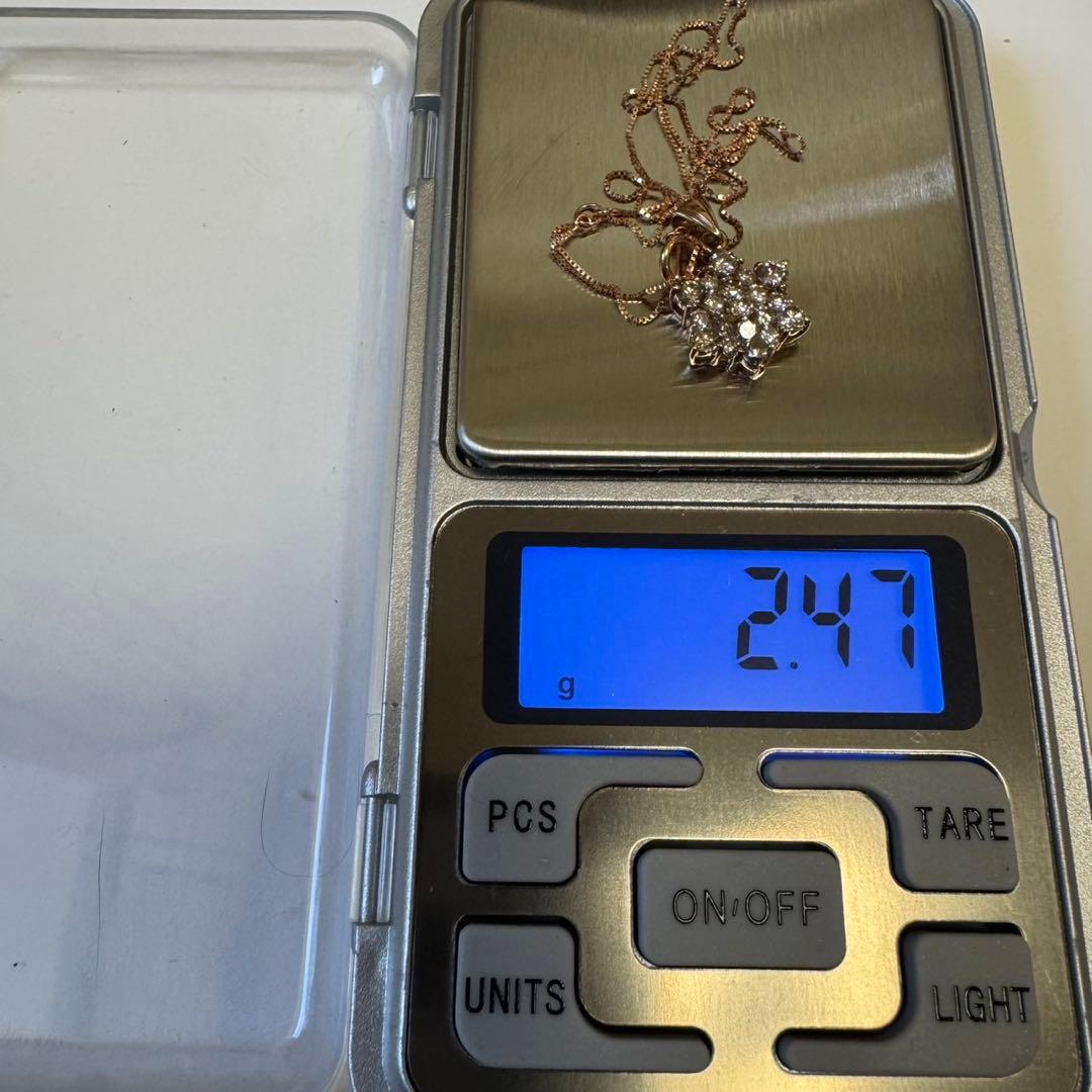 1ct♡天然ダイヤモンド ネックレス K18ダイヤ ペンダント 2.47g