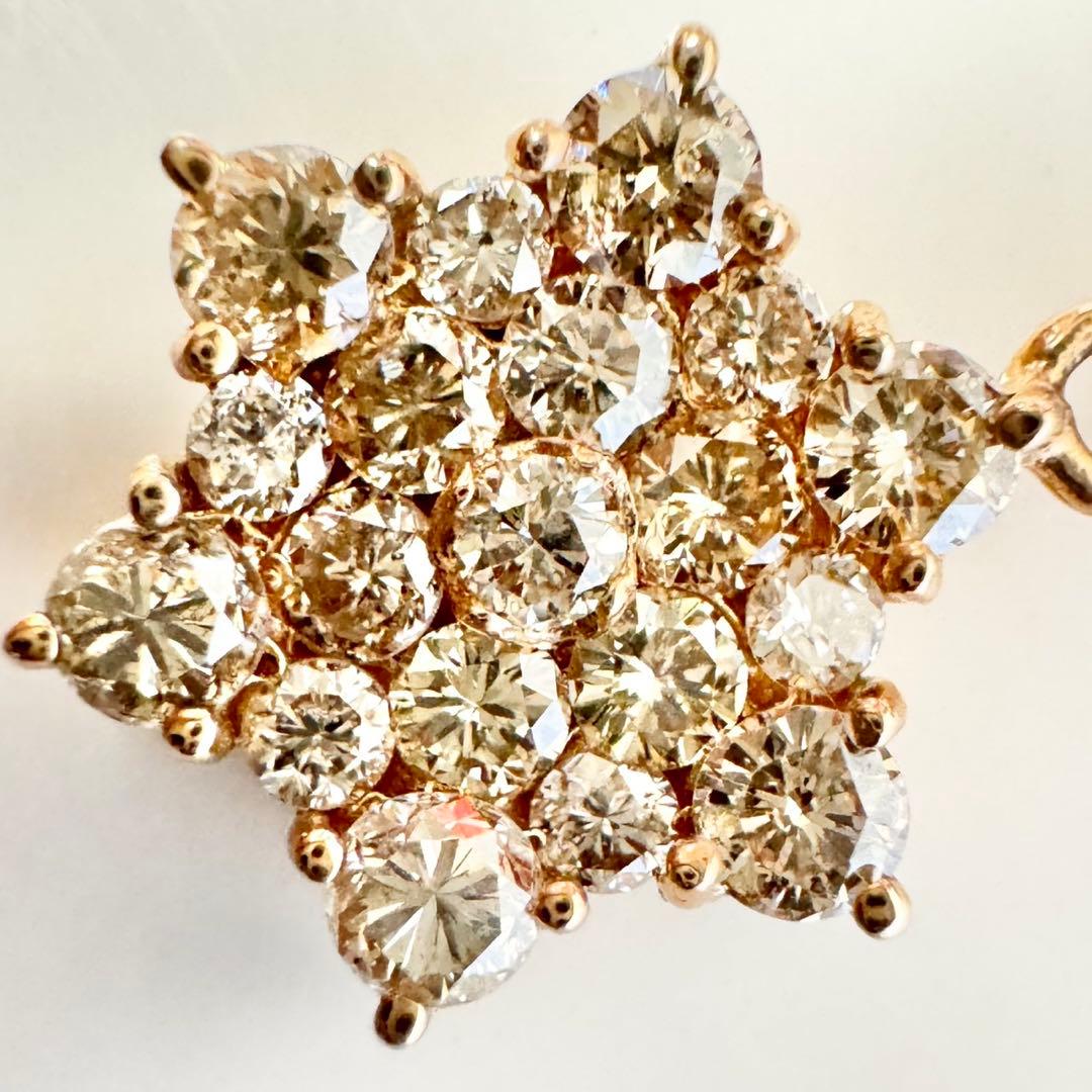 1ct♡天然ダイヤモンド ネックレス K18ダイヤ ペンダント 2.47g