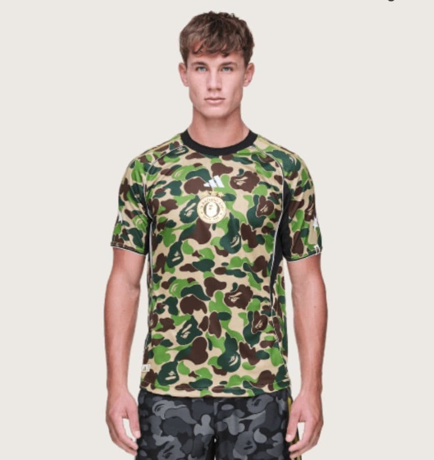 Lサイズ☆ BAPE × adidas BAPE FB Jersey Tシャツ