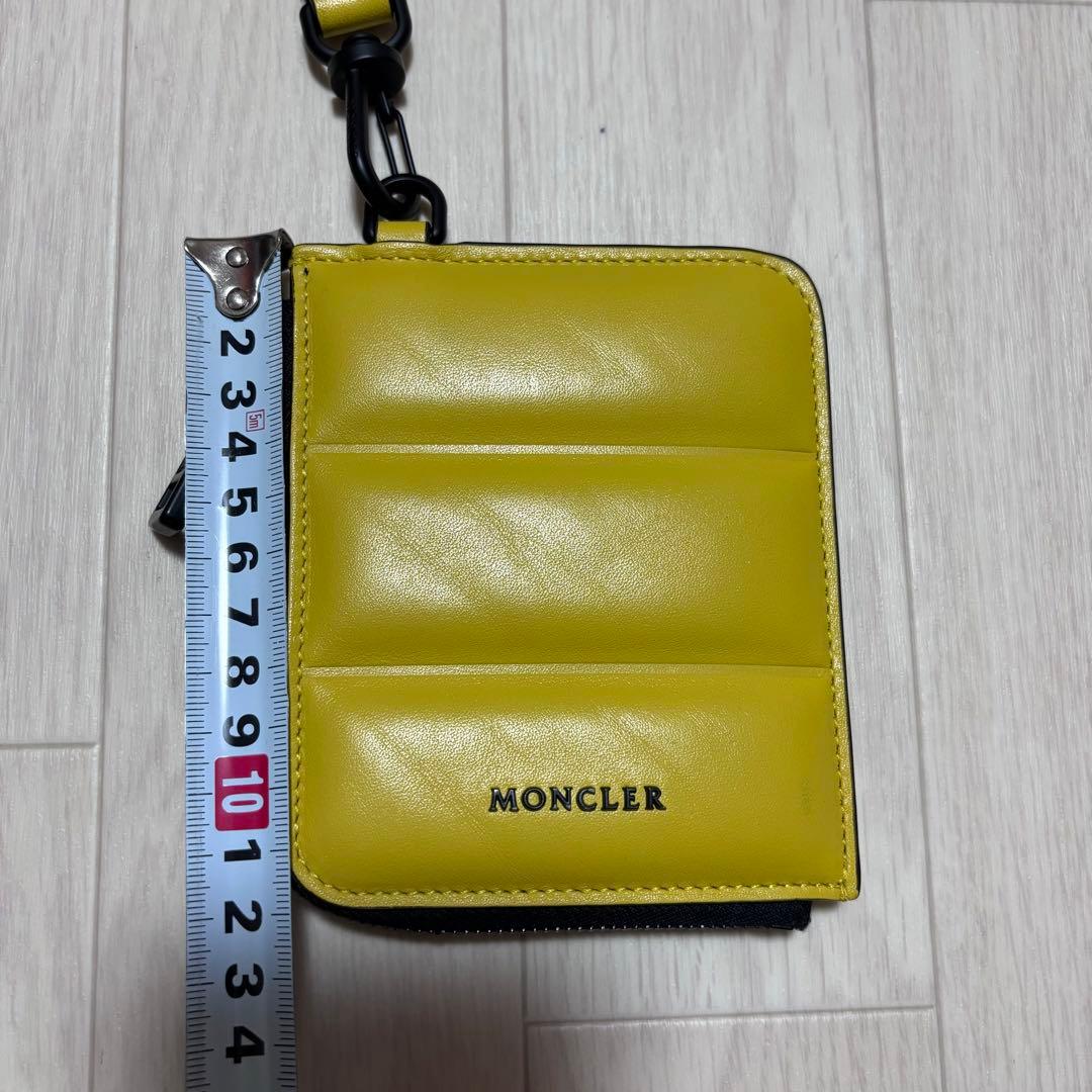 極美品 モンクレール　ウォレット　財布　パスケース　イエロー　4K27